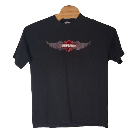 Harley Davidson Graphic Tee Shirt Neuvo Progreso Mexico Black Size XL Men's - Picture 3 of 6